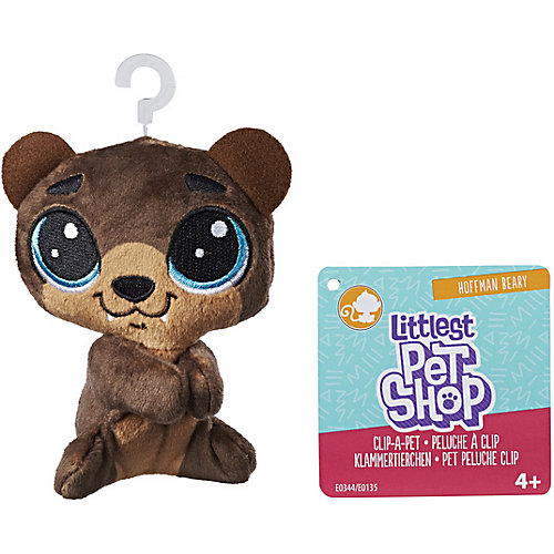 Мягкая игрушка-прилипала Little Pet Shop, Медвежонок от Hasbro