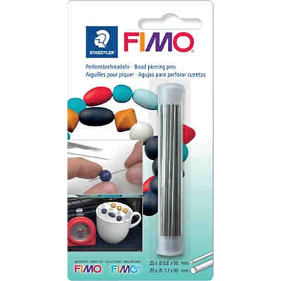 FIMO Perlenstechnadeln, 50 Stück in 2 Stärken