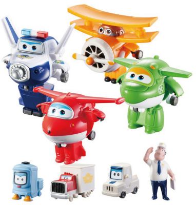 Игровой набор Auldey "Супер Крылья" «Команда Аэропорта» 8 мини-трансформеров и 7 фигурок