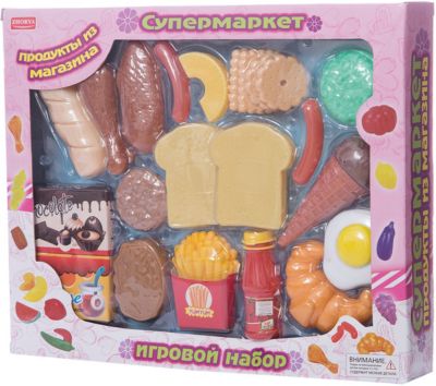 Игровой набор Zhorya "Супермаркет", Продукты к завтраку