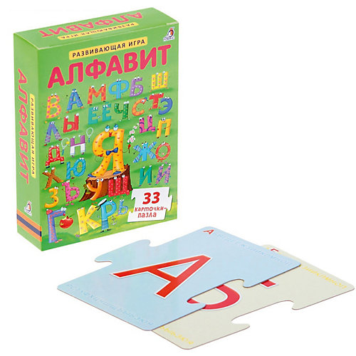 Развивающие карточки-пазлы "Алфавит NEW", Робинс от Робинс