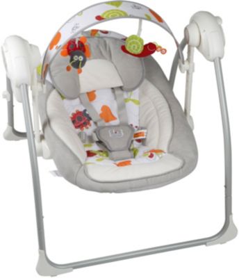 BabyGO Babywippe Dandly inkl. Adapter grau