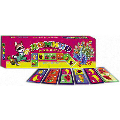 Настольная игра Рыжий кот "Домино" Фрукты и ягоды от Рыжий кот
