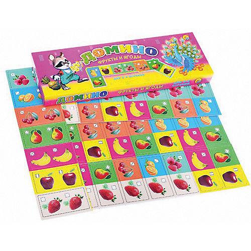 Настольная игра Рыжий кот "Домино" Фрукты и ягоды от Рыжий кот