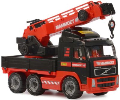 Автомобиль-кран Полесье "Mammoet" с поворотной платформой, в лотке