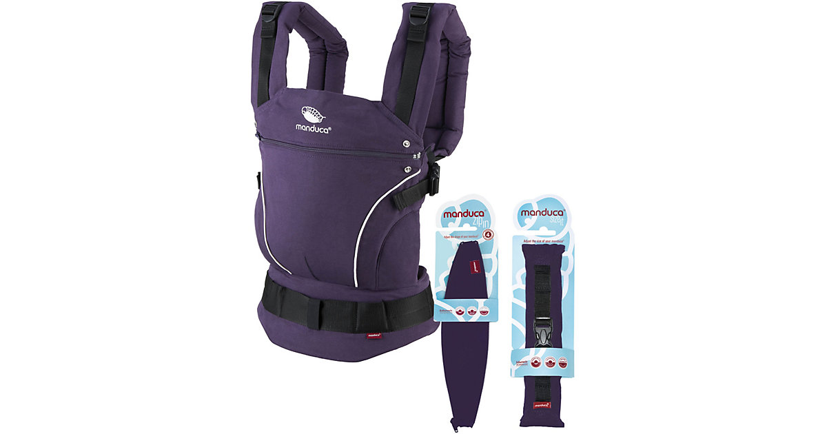 Manduca · Babytrage PureCotton, PREMIUM BUNDLE, Purple Manduca · Babytrage PureCotton, PREMIUM BUNDLE, Purple