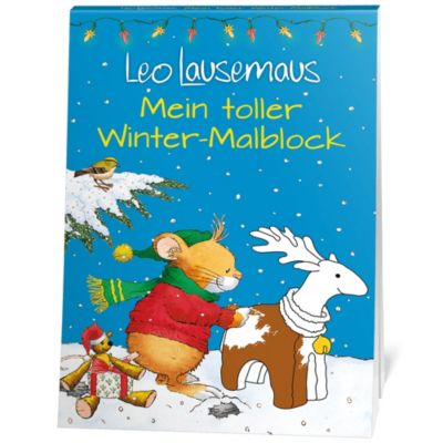 Buch - Leo Lausemaus: Mein toller Winter-Malblock