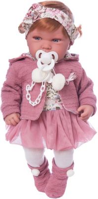 Кукла-пупс Munecas Antonio Juan "Саманта" в розовом, 40 см