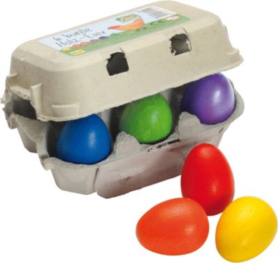 bunte Eier im Karton, Spiellebensmittel