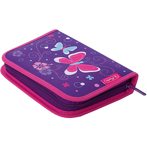 Пенал с наполнением Herlitz Purple Butterfly, 31 предмет - фиолетовый от herlitz