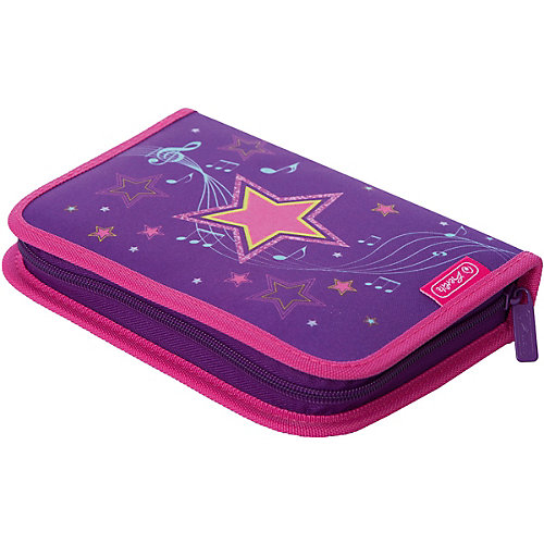 Пенал с наполнением Herlitz Melody Star, 31 предмет - фиолетовый от herlitz