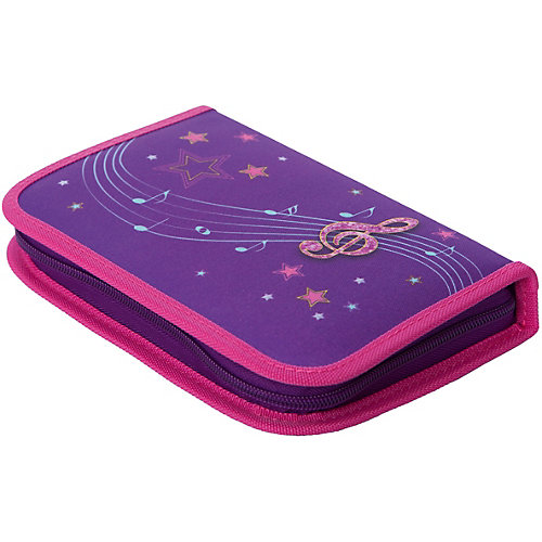 Пенал с наполнением Herlitz Melody Star, 31 предмет - фиолетовый от herlitz
