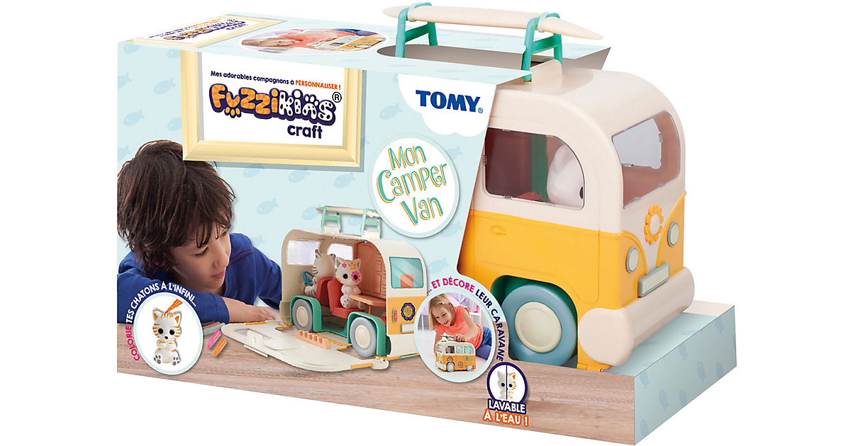 TOMY · Fuzzikins - Campervan Tragekoffer TOMY · Fuzzikins - Campervan Tragekoffer