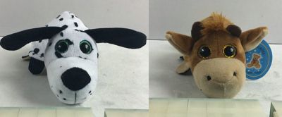Мягкая игрушка Teddy "Перевертыши" Собака-Бык, 16 см