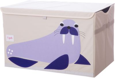 Сундук для хранения игрушек 3 Sprouts Синий морж (Blue Walrus). Арт. 00056