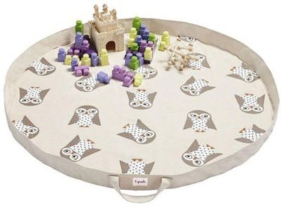 Игровой коврик-сумка 3 Sprouts Белая сова (White Owl SPR1305). Арт. 00054