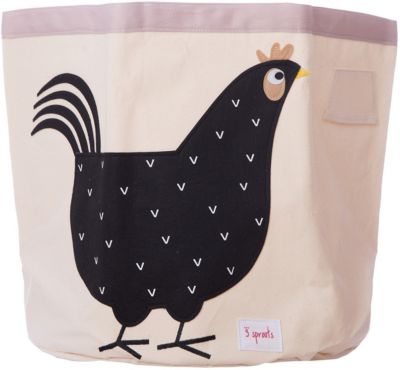 Корзина для хранения 3 Sprouts Чёрная курочка (Black Hen SPR215). Арт. 00043