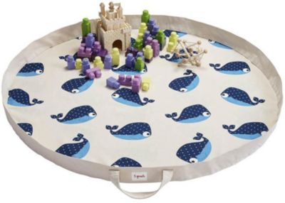 Игровой коврик-сумка 3 Sprouts Синий кит (Blue Whale SPR1303). Арт. 00049
