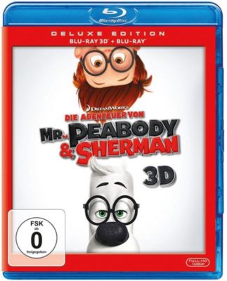 BLU-RAY Die Abenteuer von Mr. Peabody & Sherman 3D (BluRay 3D + BluRay) Hörbuch