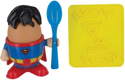 DC Comics Superman Eierbecher und Toastschneider wei/beige