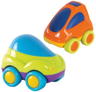 Машинки  HAP-P-KID 2 штки в упаковке: зеленая+оранжевая