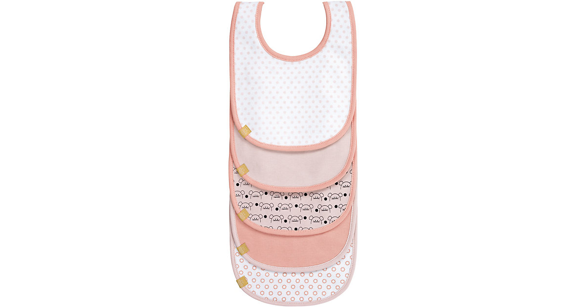 LÄSSIG · Lätzchen mit Klettverschluss, 5er Set, Little Chums Mouse light pink LÄSSIG · Lätzchen mit Klettverschluss, 5er Set, Little Chums Mouse light pink