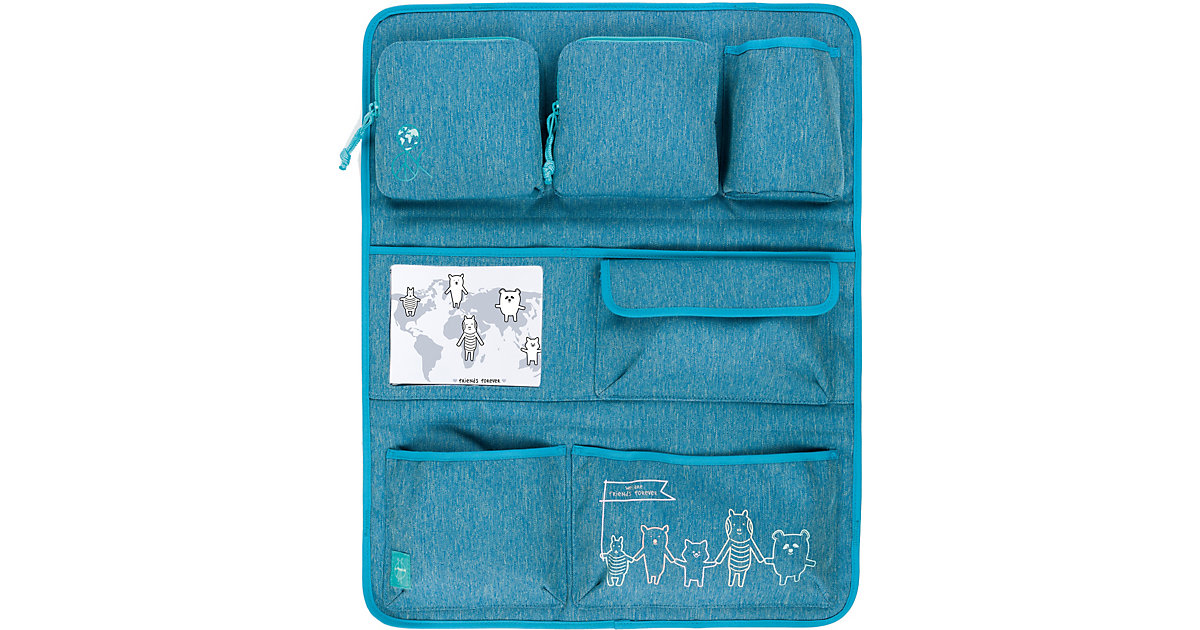 LÄSSIG · Auto-Rückenlehnentasche 4Kids, Wrap-to-Go About Friends blau LÄSSIG · Auto-Rückenlehnentasche 4Kids, Wrap-to-Go About Friends blau