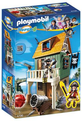 Конструктор Playmobil "Супер 4" Замаскированный Пиратский Форт с Руби