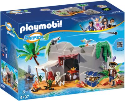 Конструктор Playmobil "Супер 4" Пещера Пирата