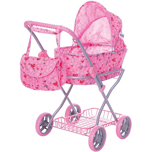 Коляска-люлька для кукол с сумкойBuggy Boom, светло-розовая от Buggy Boom