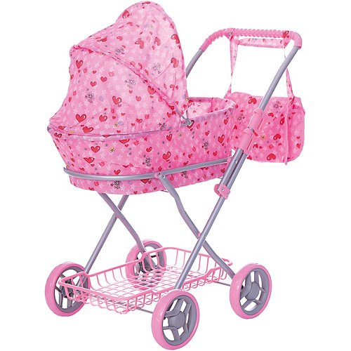 Коляска-люлька для кукол с сумкойBuggy Boom, светло-розовая от Buggy Boom