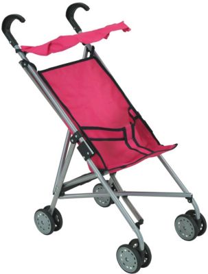Коляска-трость для кукол Buggy Boom, розовая