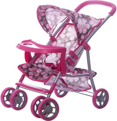 Коляска - трансформер Buggy Boom , розово-бежевый с цветами