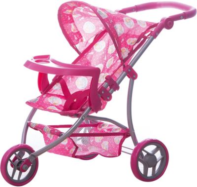 Коляска - трансформер Buggy Boom , розовый с рисунком