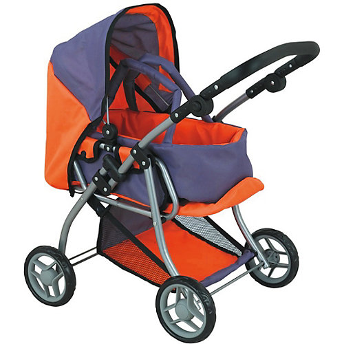 Коляска - трансформер люлька Buggy Boom, оранжево-сиреневая от Buggy Boom
