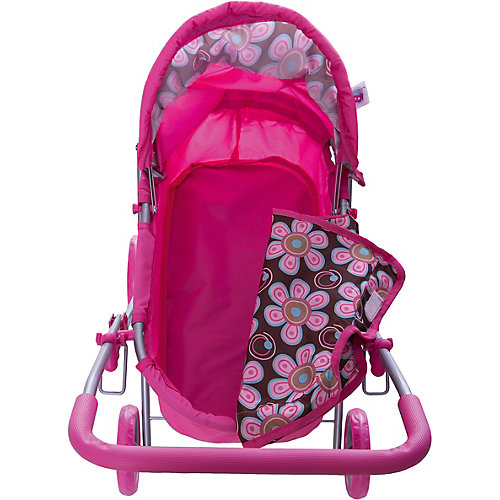 Коляска для кукол Buggy Boom, коричнево-розовая в горох от Buggy Boom