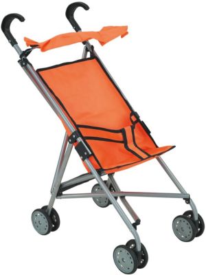 Коляска-трость для кукол Buggy Boom, оранжевая