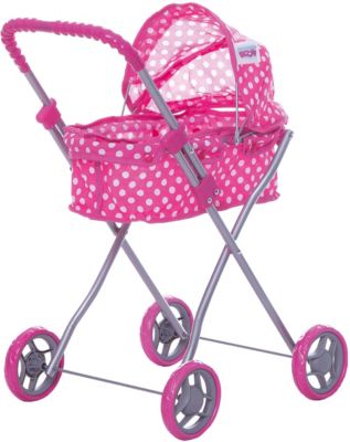 Коляска для кукол Buggy Boom , розовый в горошек