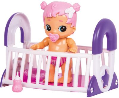 Интерактивная кукла Moose "Bizzy Bubs" Грейси с кроваткой