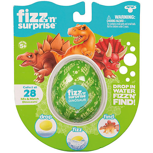 Шипучее сердечко Moose "Fizz N Surprise" Динозавры от Moose