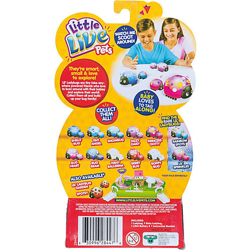 Интерактивная игрушка Moose "Little Live Pets" Божья коровка и малыш, Лучик от Moose