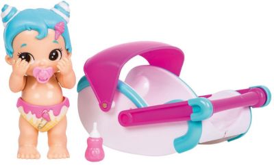 Интерактивная кукла Moose "Bizzy Bubs" Кудряшка с переноской