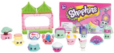 Фигурки Moose "Shopkins" с элементом здания Азия, 12 шт