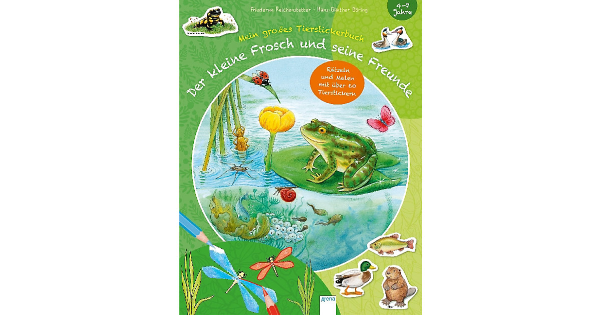 Buch - Mein großes Tierstickerbuch: Der kleine Frosch und seine Freunde