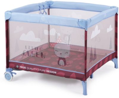 Манеж Happy Baby "Alex", бордово-синий