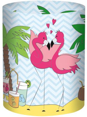Mini-Tischlichter Flamingo, 5 Blatt