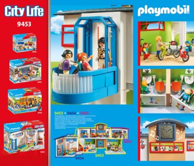 Playmobil City Life 9453 Große Schule mit Einrichtung Spielset Schule 242 Teile 