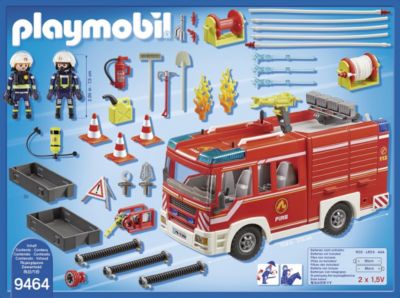 Playmobil City Action 9464 Feuerwehr-Rüstfahrzeug Mit Licht Und Sound Ab 5 Jah 
