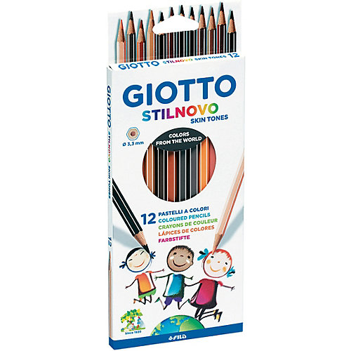 Карандаши GIOTTO имитирующие оттенки кожи человека, 12 штук от Giotto