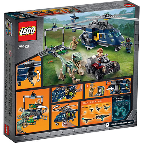 Конструктор LEGO Jurassic World 75928: Погоня за Блю на вертолёте от LEGO